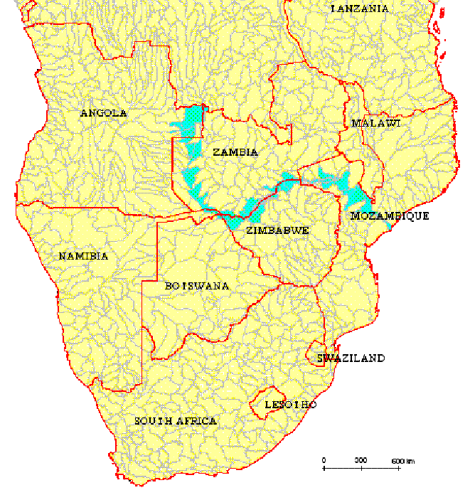 Река замбези карта